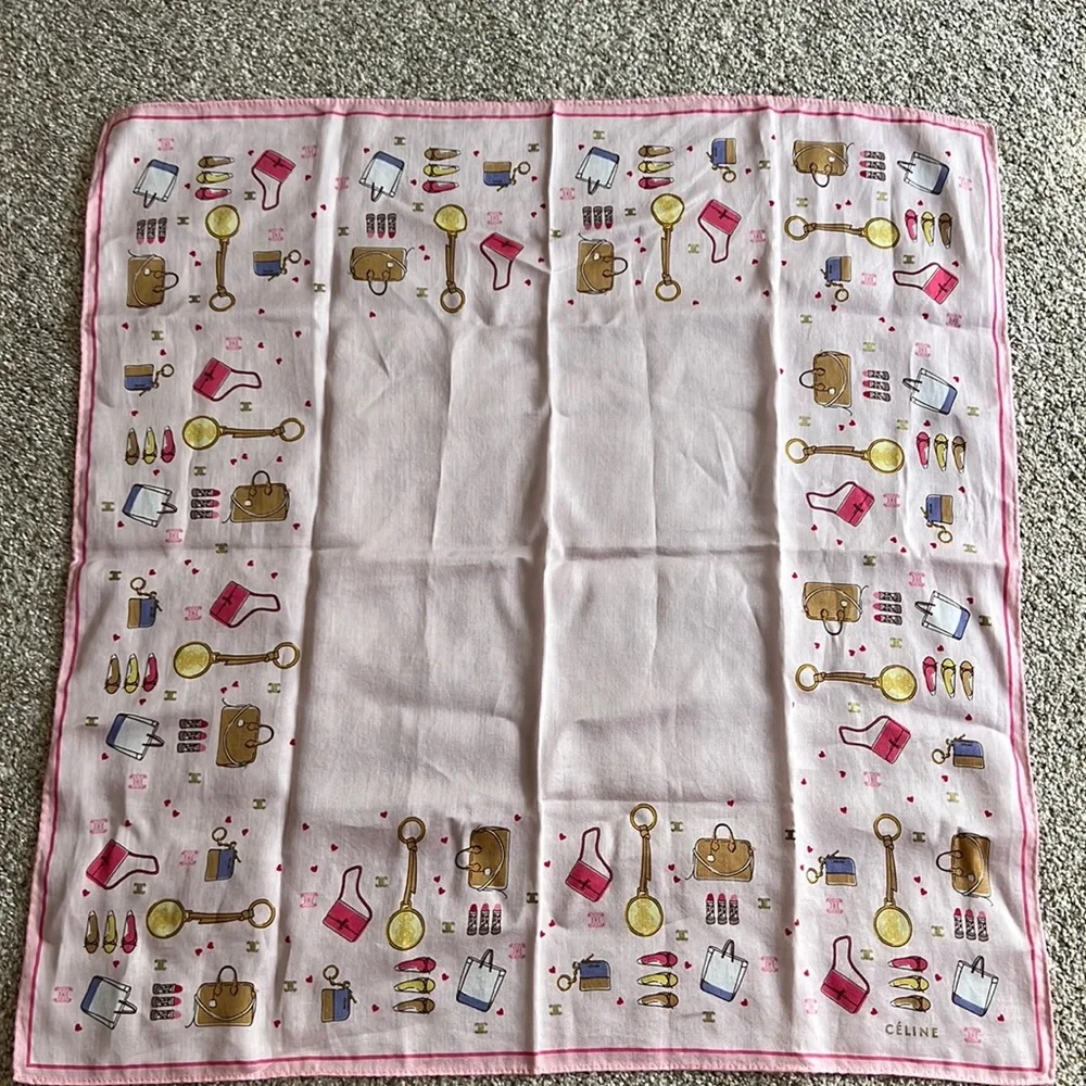 CELINE | Vintage Mini Scarf Handkerchief - Picture 4 of 6